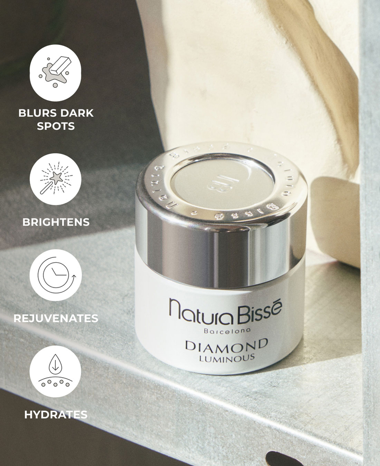 Blurs dark spots, brightens. rejuvenates, hydrates