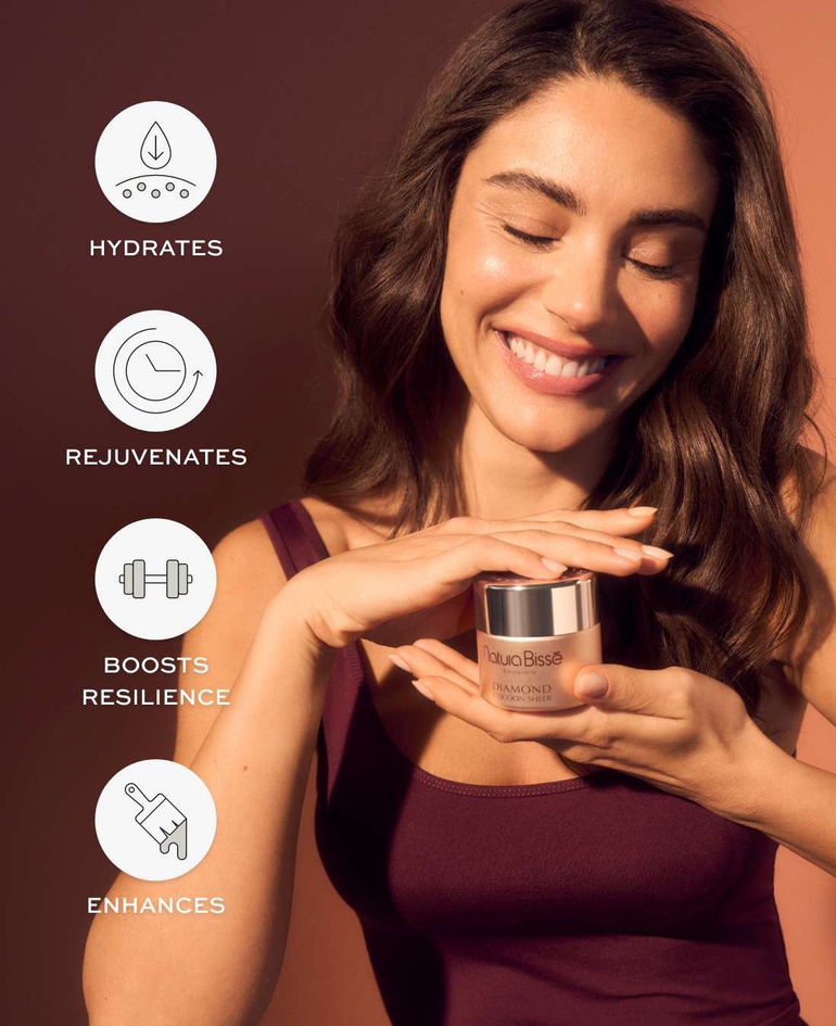 HYDRATES REJUVENATES BOOSTS RESILIENCE ENHANCES