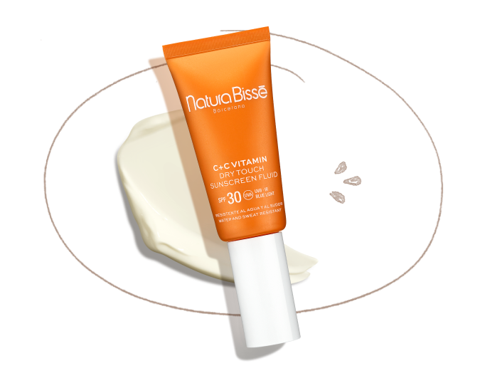 images of C+C VITAMIN SPF 50 DRY TOUCH SUNSCREEN FLUID